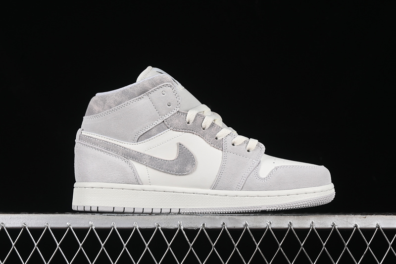 Nike Air Jordan 1 Mid Neutral Grey Sneakers