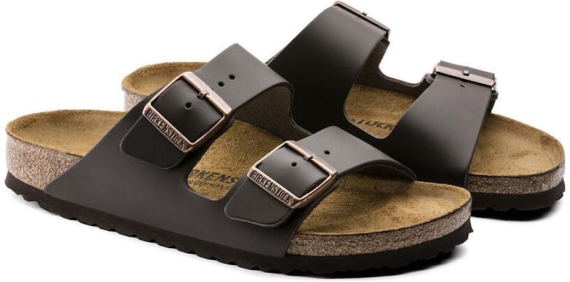 Birkenstock Arizona Natural Leather 0051103 Narrow Fit Dark Brown Sandals