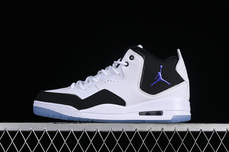 Nike Air Jordan Courtside 23 Black White Clear Rubber Sole Sneakers