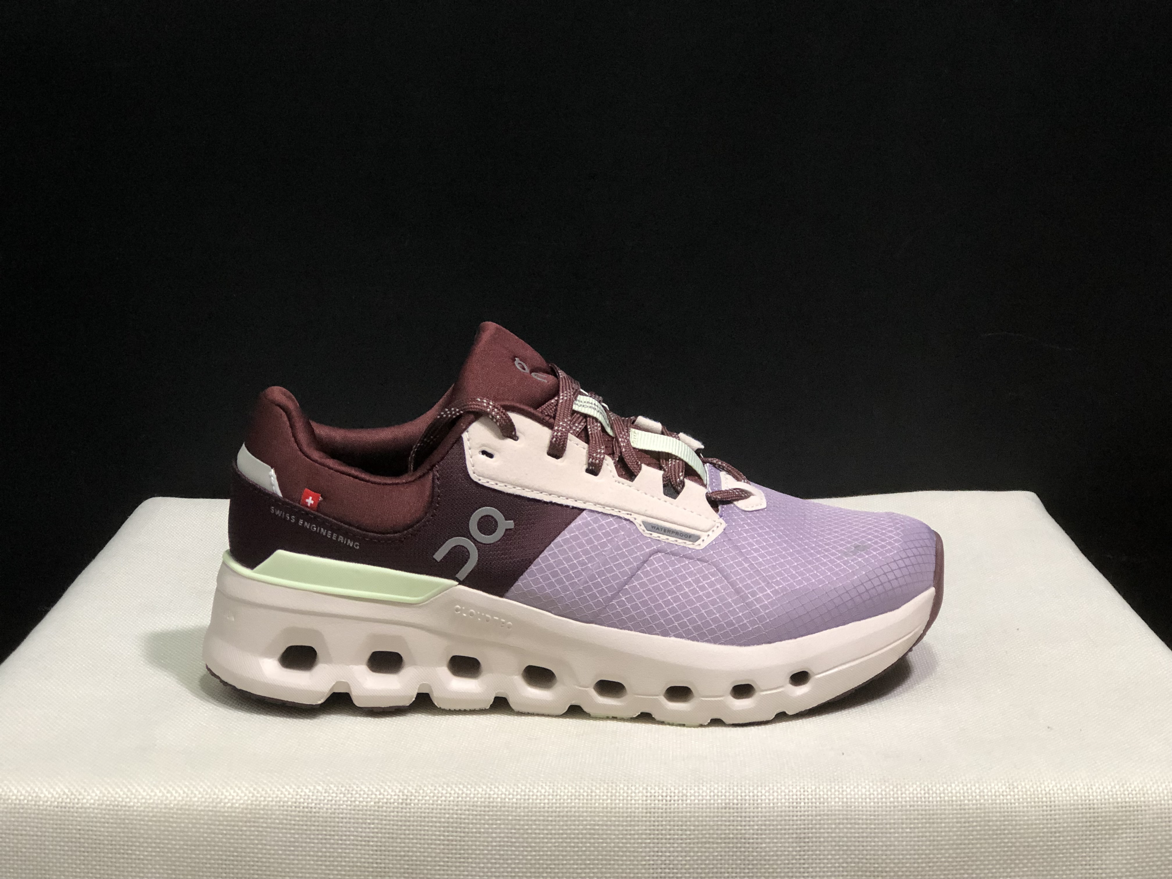 On Running Cloudrunner 2 Mesh Breathable Running Shoes Maroon/Rosewood White