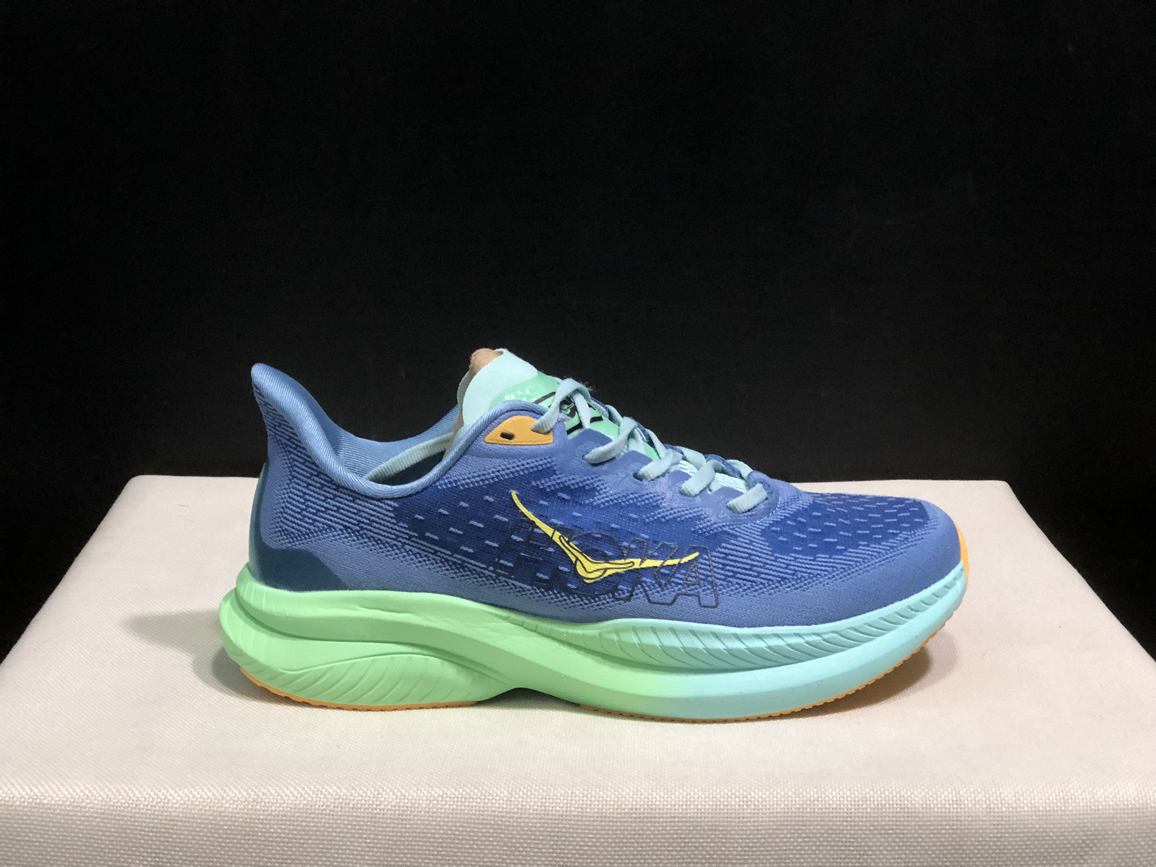 Hoka One One Mach 6 Wear-resistant Breathable Low-top Running Shoes Sneakers Blue