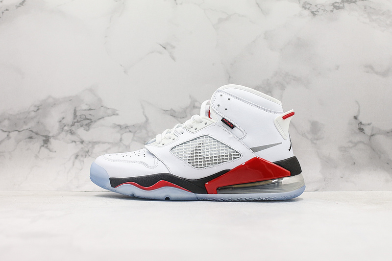 Nike Air Jordan Mars 270 White Fire Red Sneakers