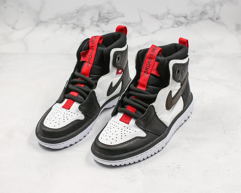 Nike Air Jordan 1 High React Black White Sneakers