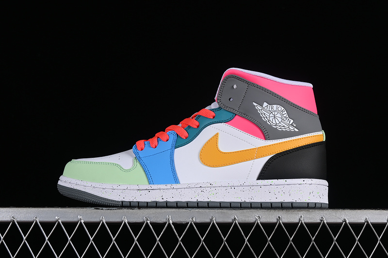 Nike Air Jordan 1 Mid SE MultiColor Sneakers