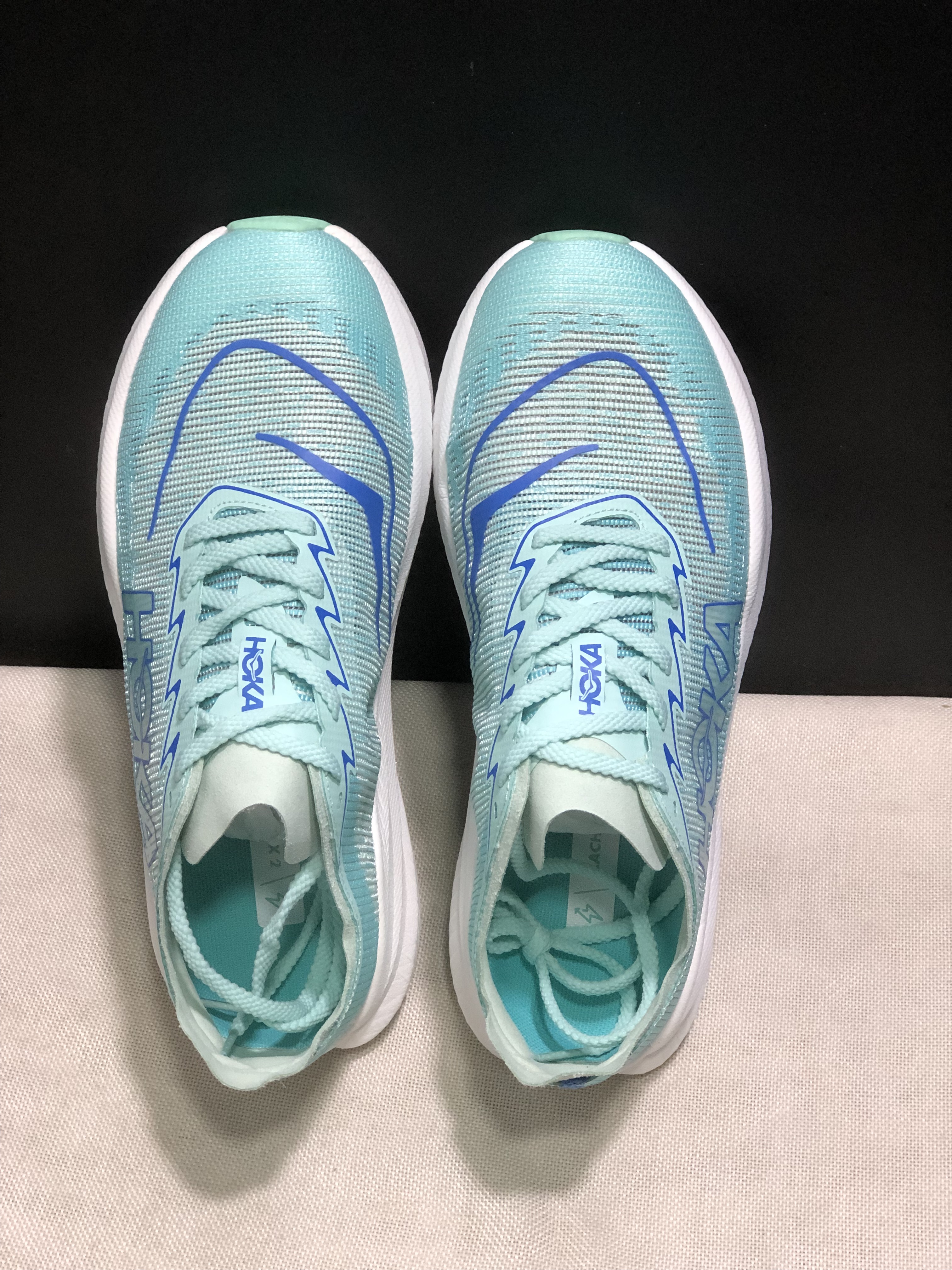 Hoka One One Mach X 2 Anti-slip Low-top Running Shoes Teal