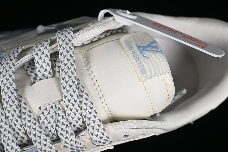 Nike Air Jordan 1 Low OG SP Travis Scott Fragment Design LV White Blue Sneakers