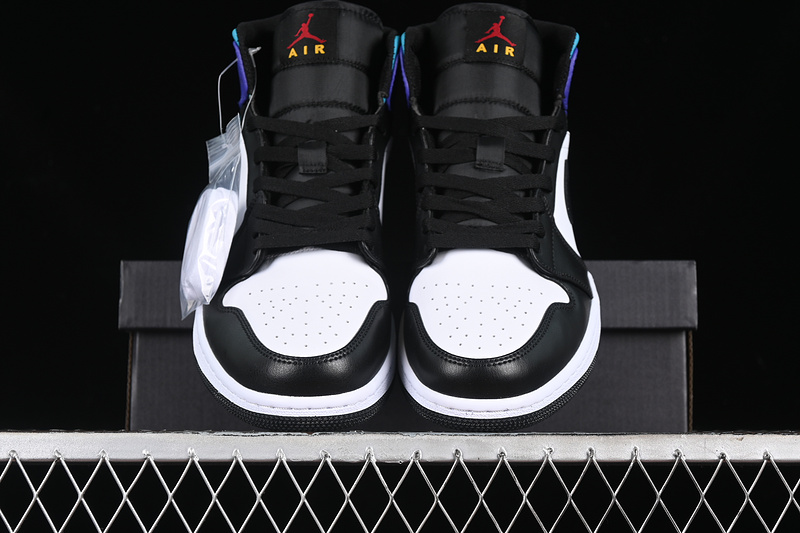 Nike Air Jordan 1 Mid White Court Puple Tropical Twist Sneakers