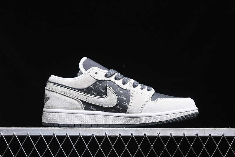 Nike Air Jordan 1 Low Grey Sole White Dark Grey Sneakers
