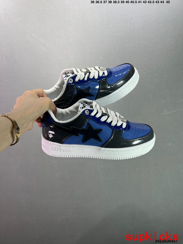 A Bathing Ape Bape Sta Low Black Blue