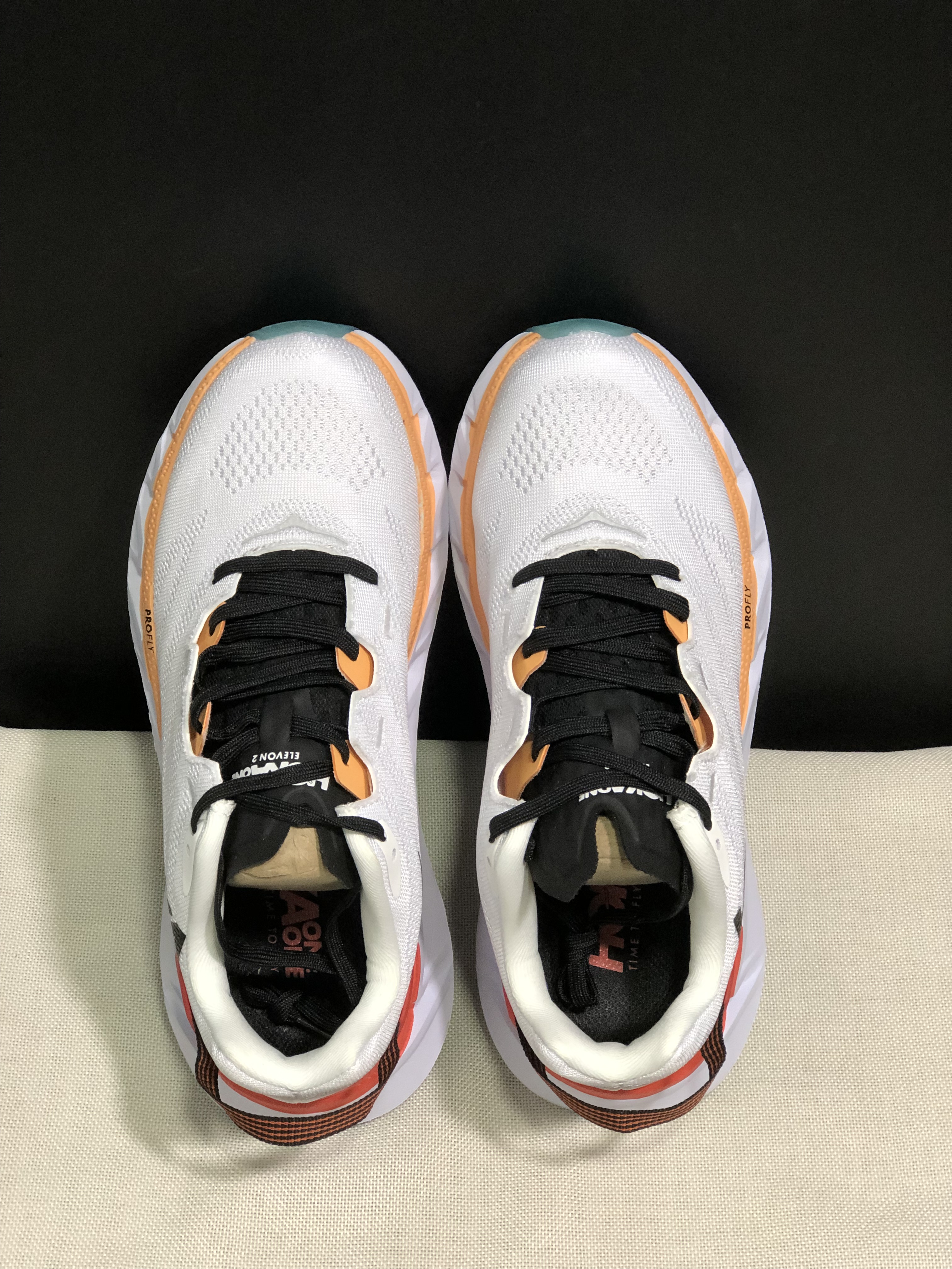 Hoka One One Elevon 2 White Anti-slip Wear-resistant Running Shoes Sneakers