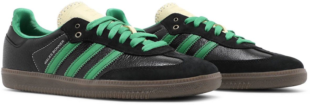 Wales Bonner Adidas Samba Black Green S42590 Shoes