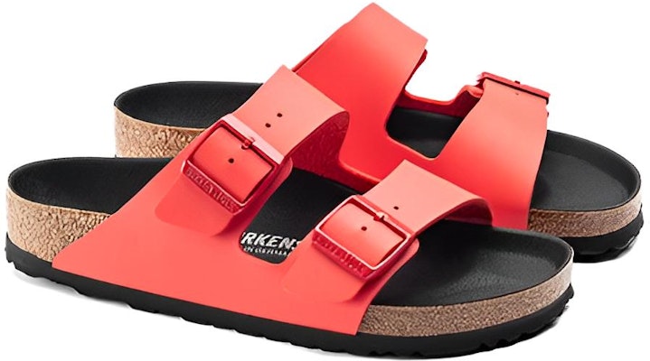 Birkenstock Arizona Birko Flor Orange Red 1019229 Fashion Slippers