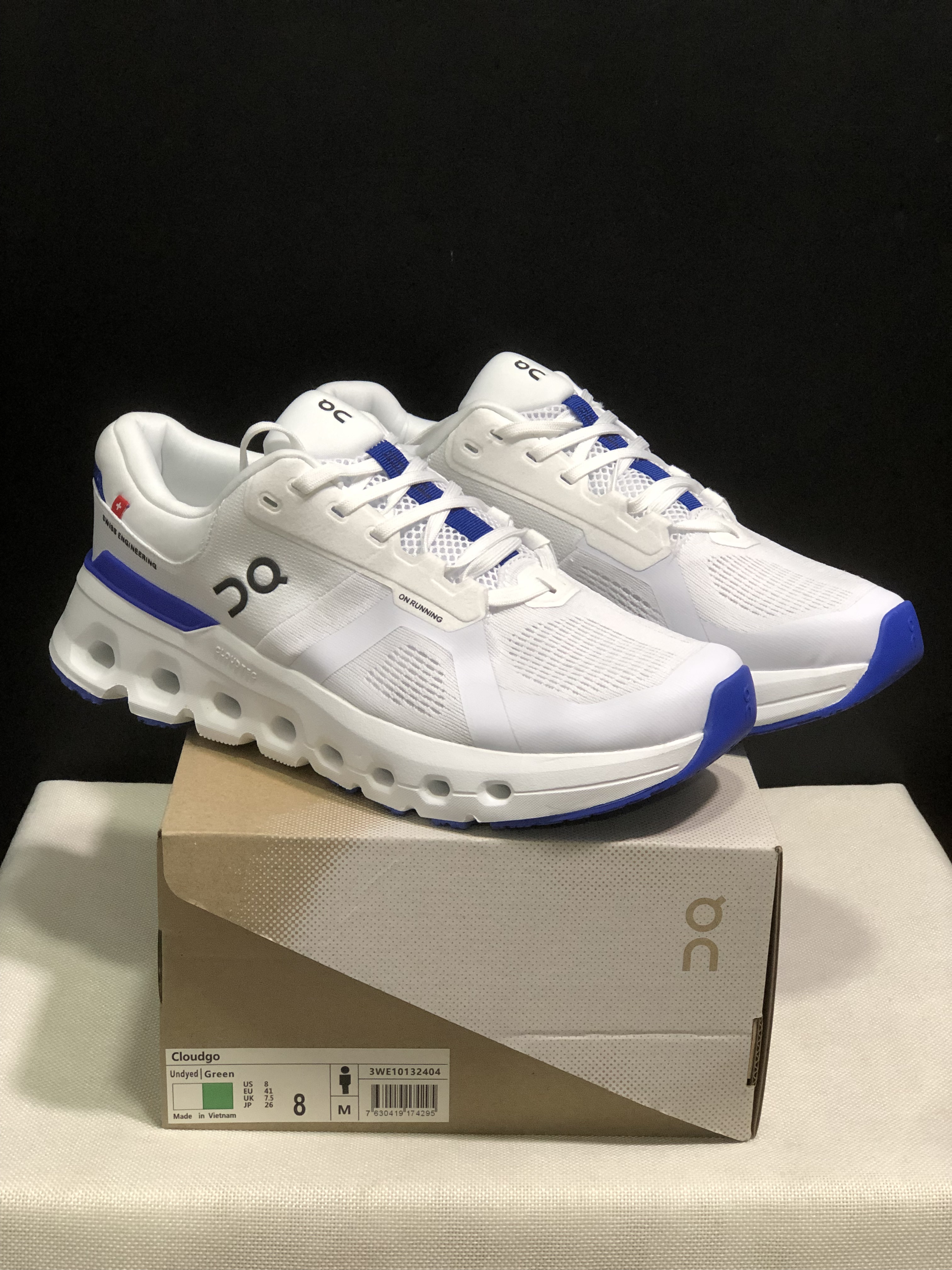 On Running Cloudrunner 2 Mesh Breathable Running Shoes White/Blue