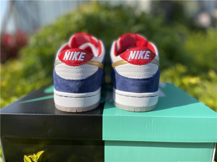 Nike SB Dunk Low Pro Ishod Wair QS BMW 2016 Blue Gold White Sneakers