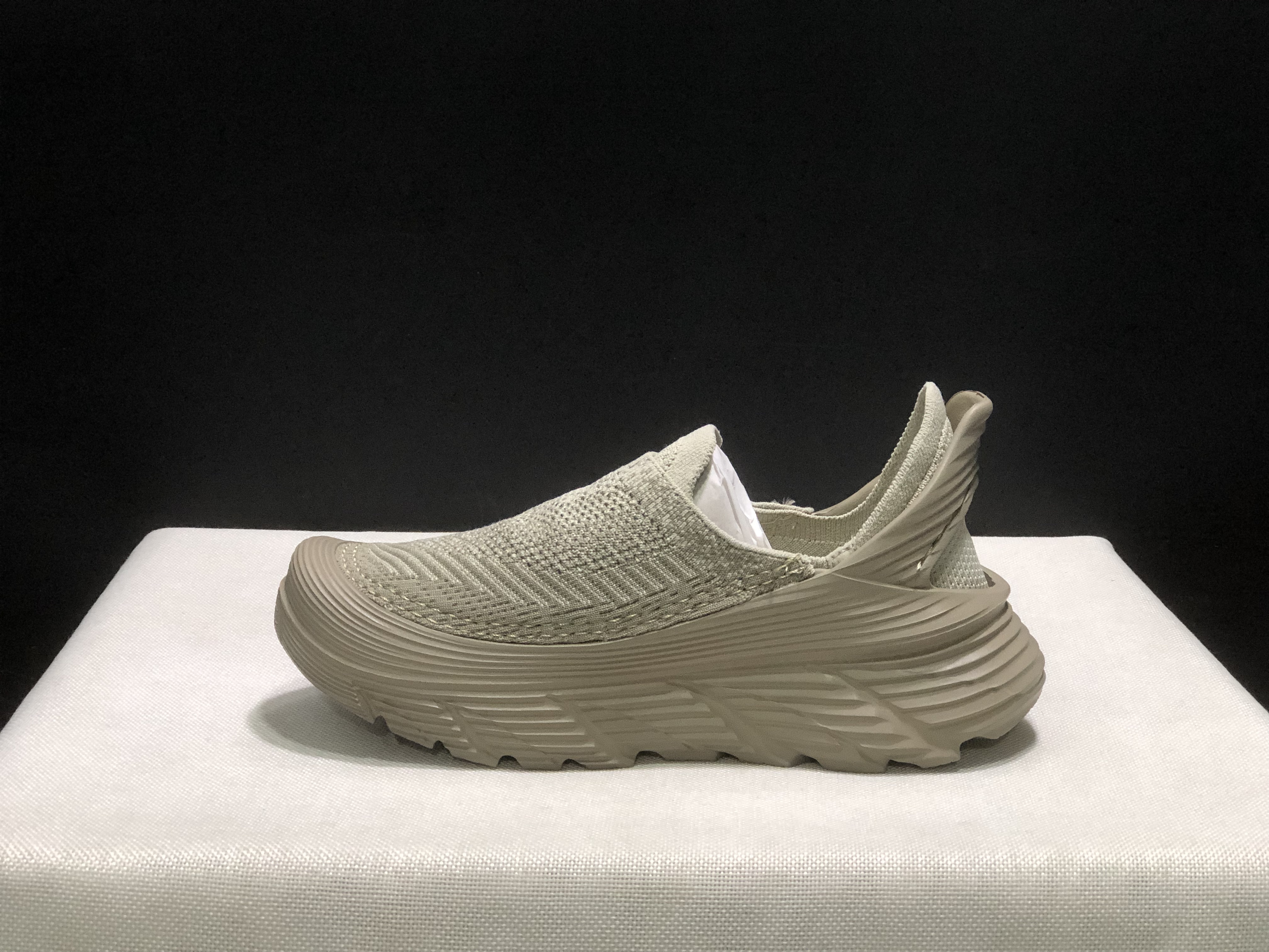 Hoka One One Restore TC Elastic Comfortable Low-top Running Shoes Sneakers Beige