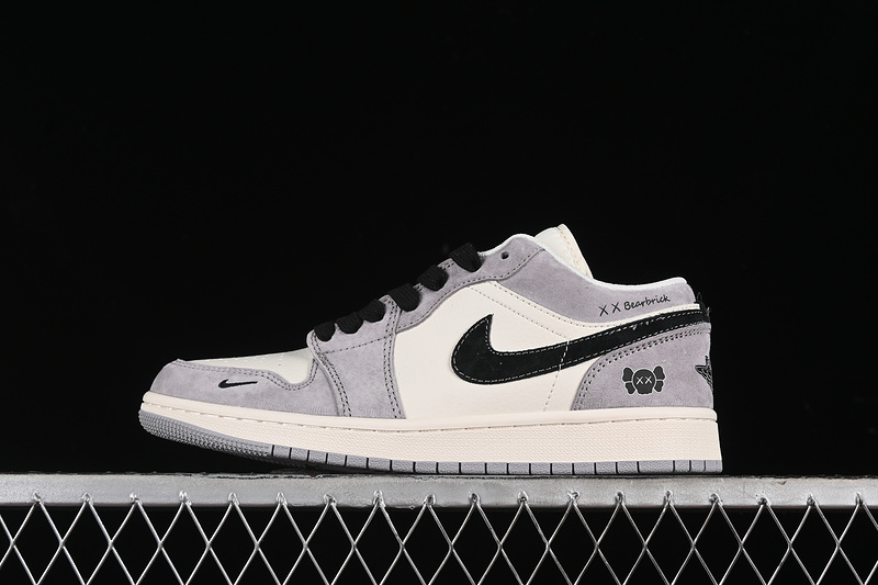 Nike Air Jordan 1 Low White Grey Black Sneakers