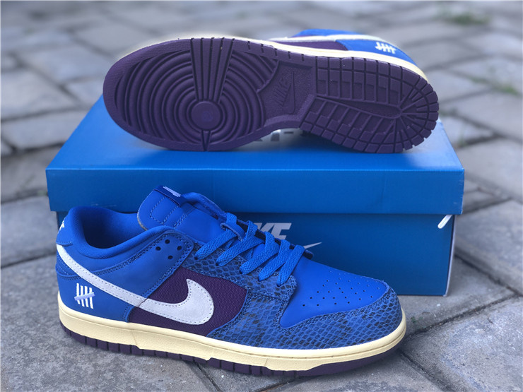 Nike Dunk x Undefeated Low '5 On It' Signal Blue Sneakers