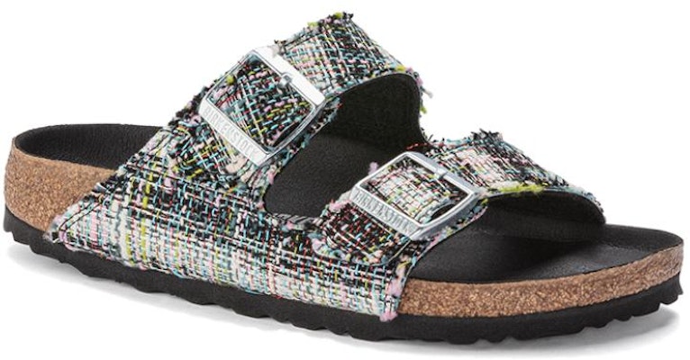 Birkenstock Arizona Textile Microfibre Weave Grey Green 1023277 Fashion Slippers