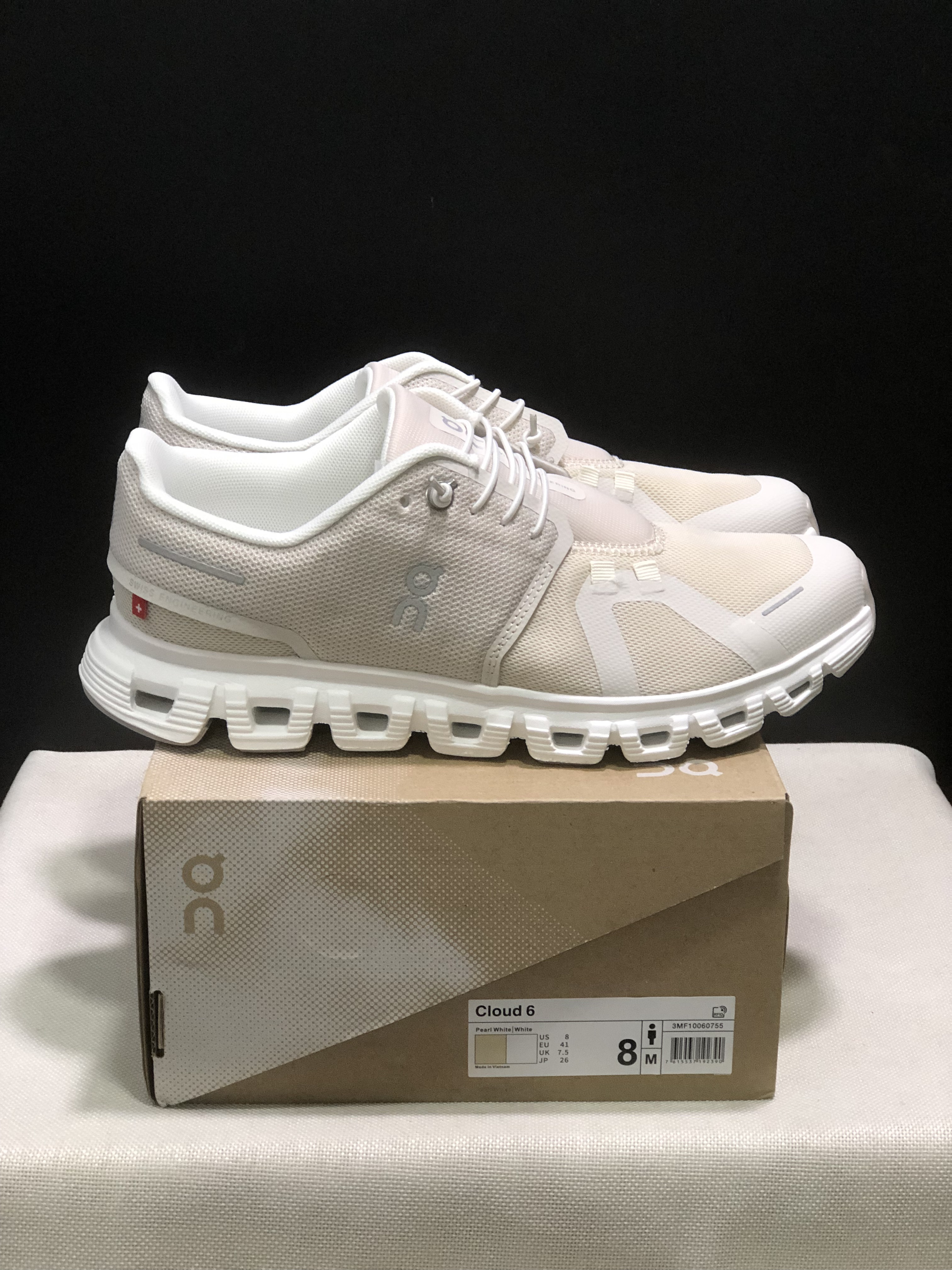 On Running Cloud 6 Casual Life Shoes Pearl White