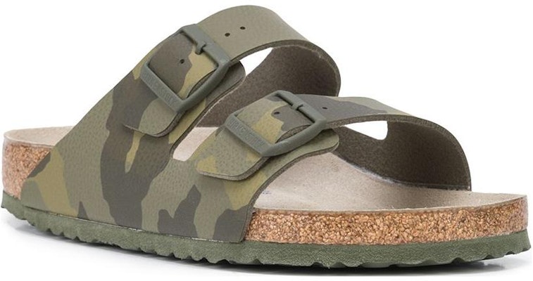 Birkenstock Arizona Camouflage Green 10195971 Fashion Slippers