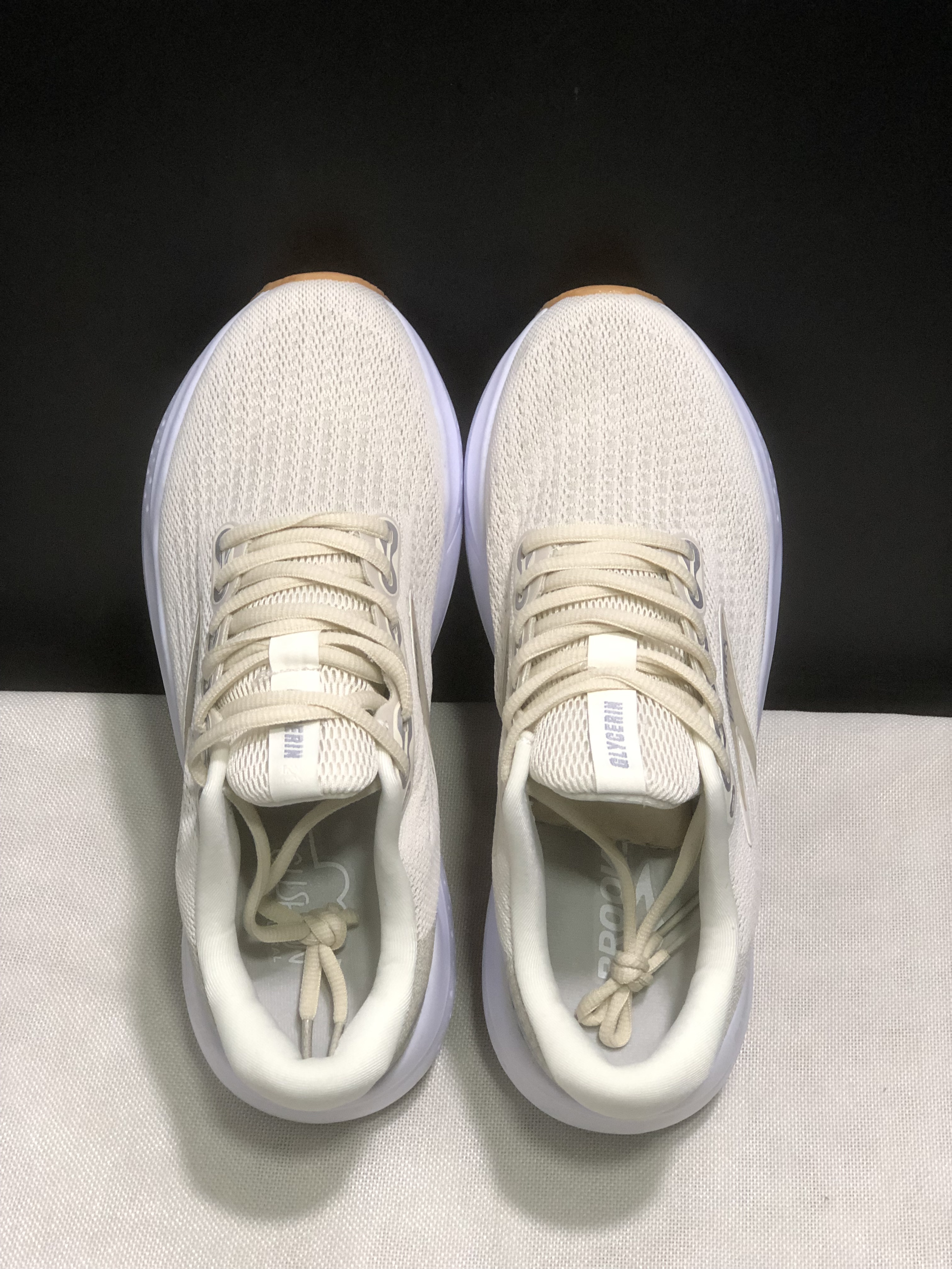 Brooks Glycerin 21 Men's Low-top Casual Running Shoes Khaki/Silver/White