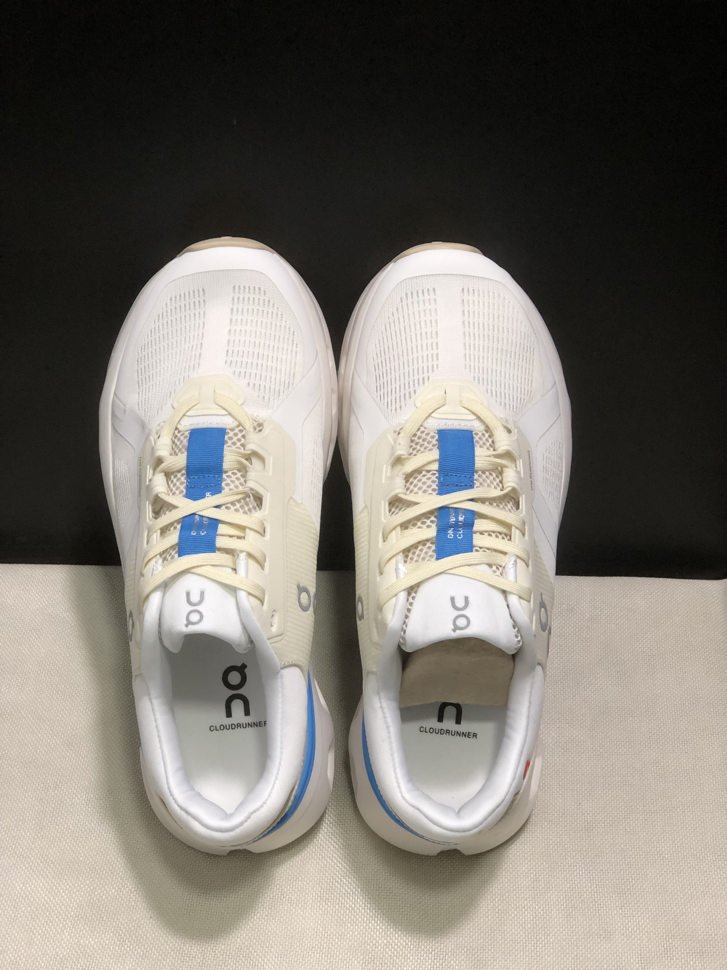 On Running Cloudrunner 2 Mesh Breathable Running Shoes Beige/Skyblue