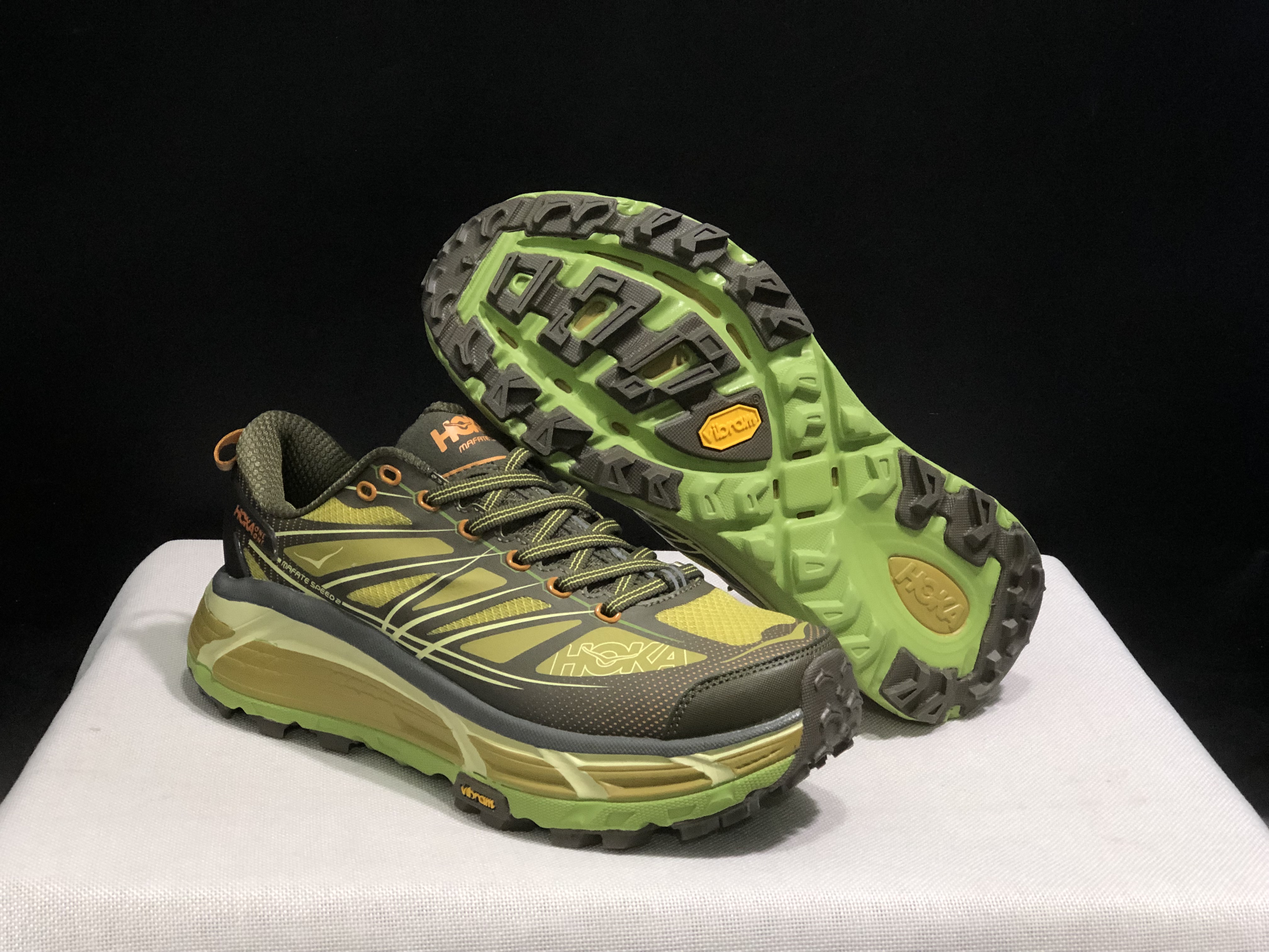 Hoka One One Mafate Speed 2 Mountain Anti-slip Running Shoes Sneakers Brown