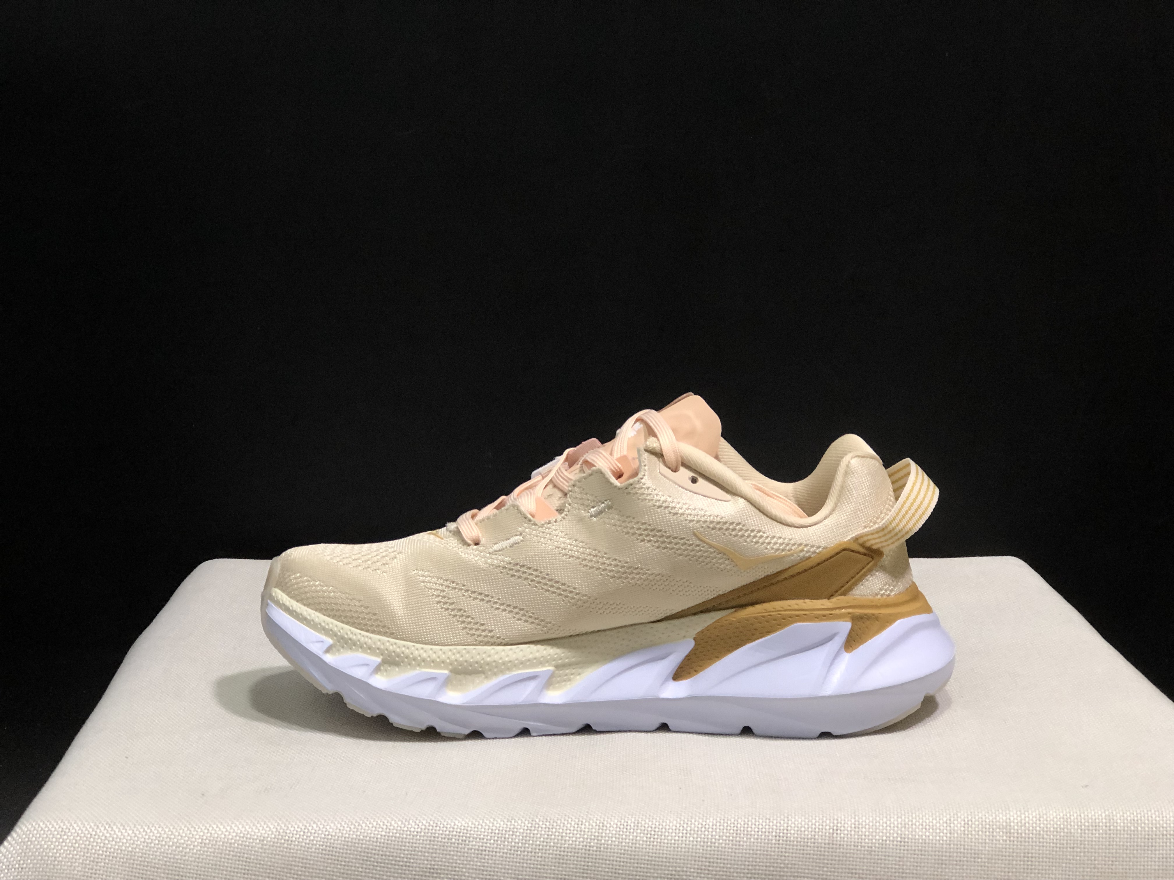 Hoka One One Elevon 2 Anti-slip Wear-resistant Running Shoes Sneakers Cream