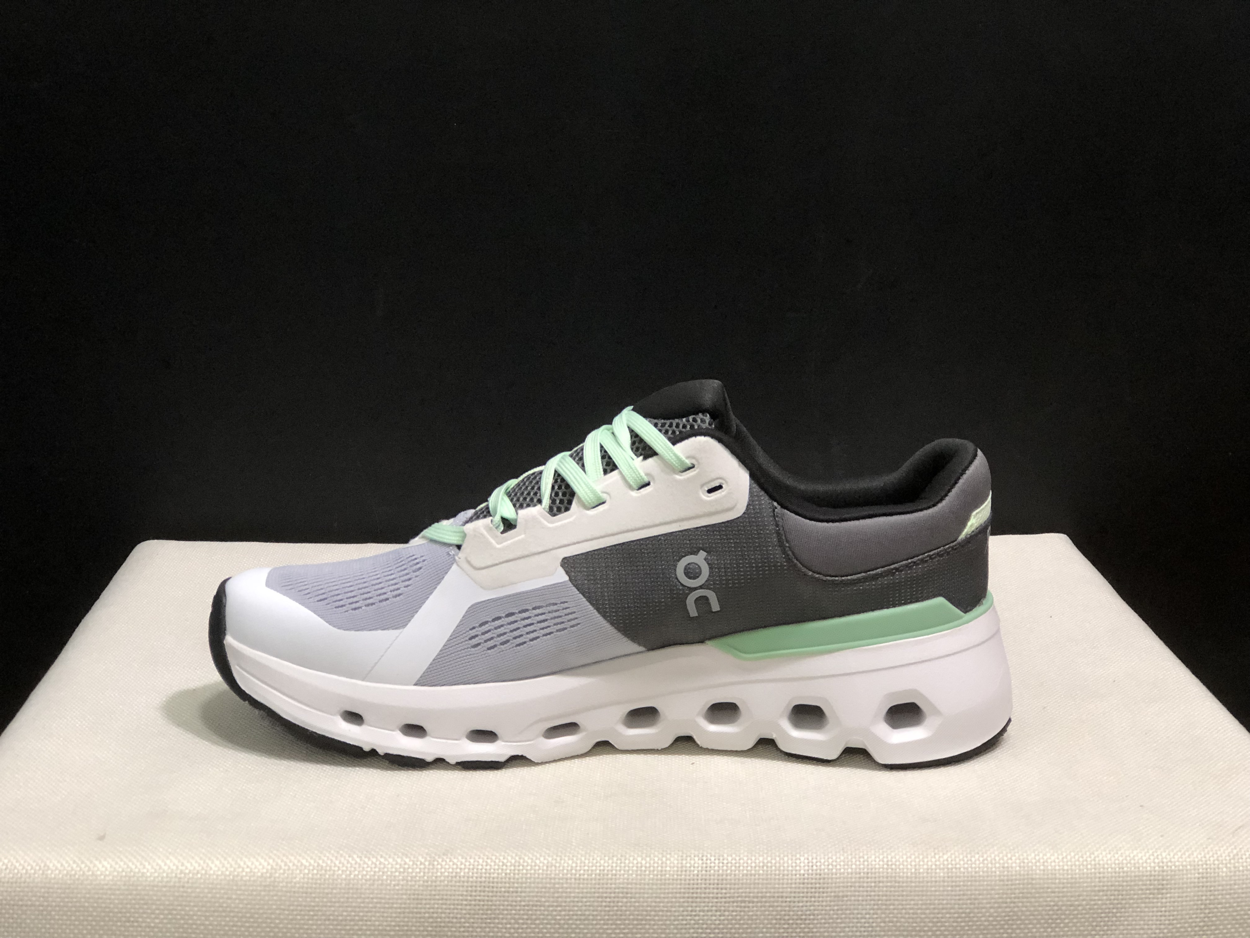 On Running Cloudrunner 2 Mesh Breathable Running Shoes Light Grey/Green