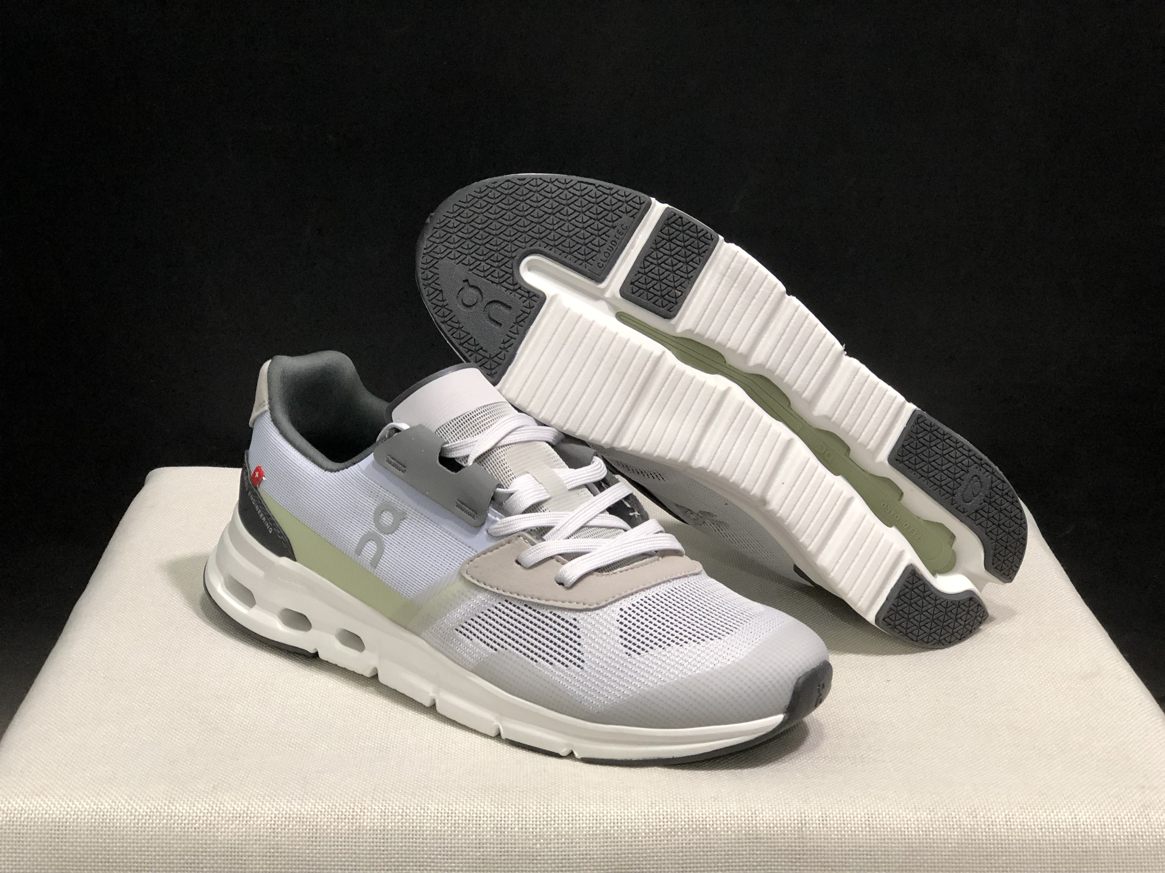 On Running Cloudrift Comfortable And Versatile Sports Casual Shoes Frost/Heather