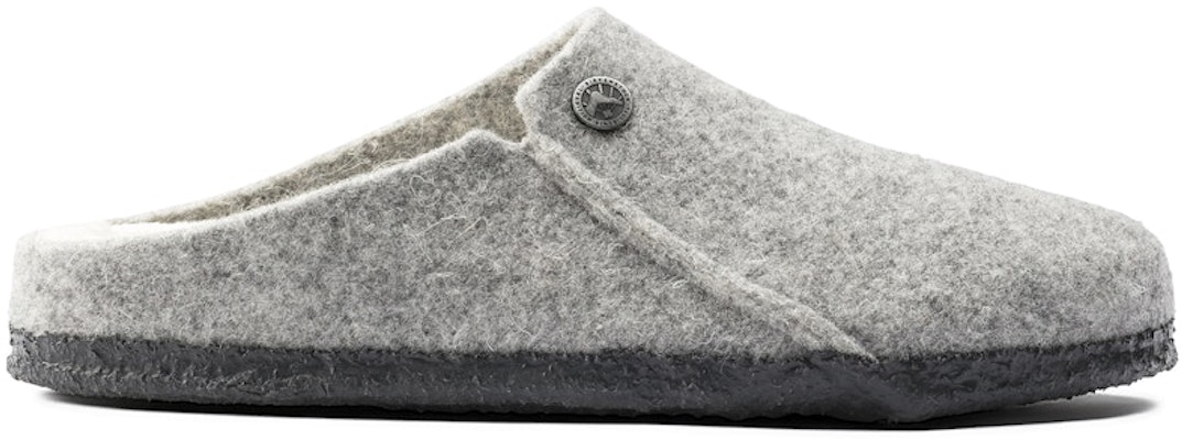 Birkenstock Zermatt 1015092 Shearling Wool Felt Light Grey Fashion Slippers