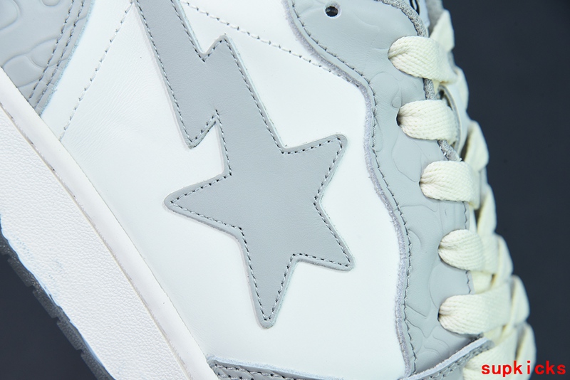 A Bathing Ape Court Sta Light Grey Cream