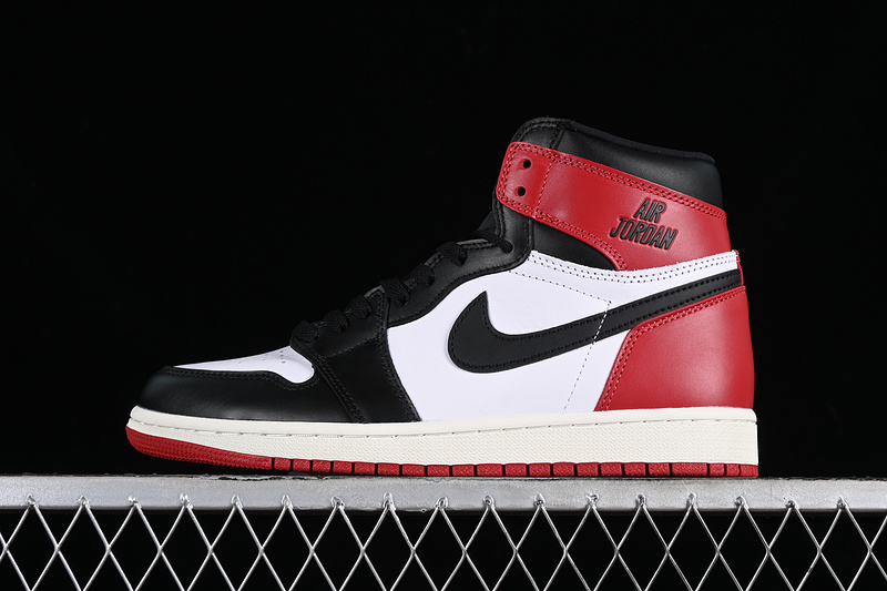 Nike Air Jordan 1 High OG Black Toe Reimagined Black Varsity Red White Sneakers
