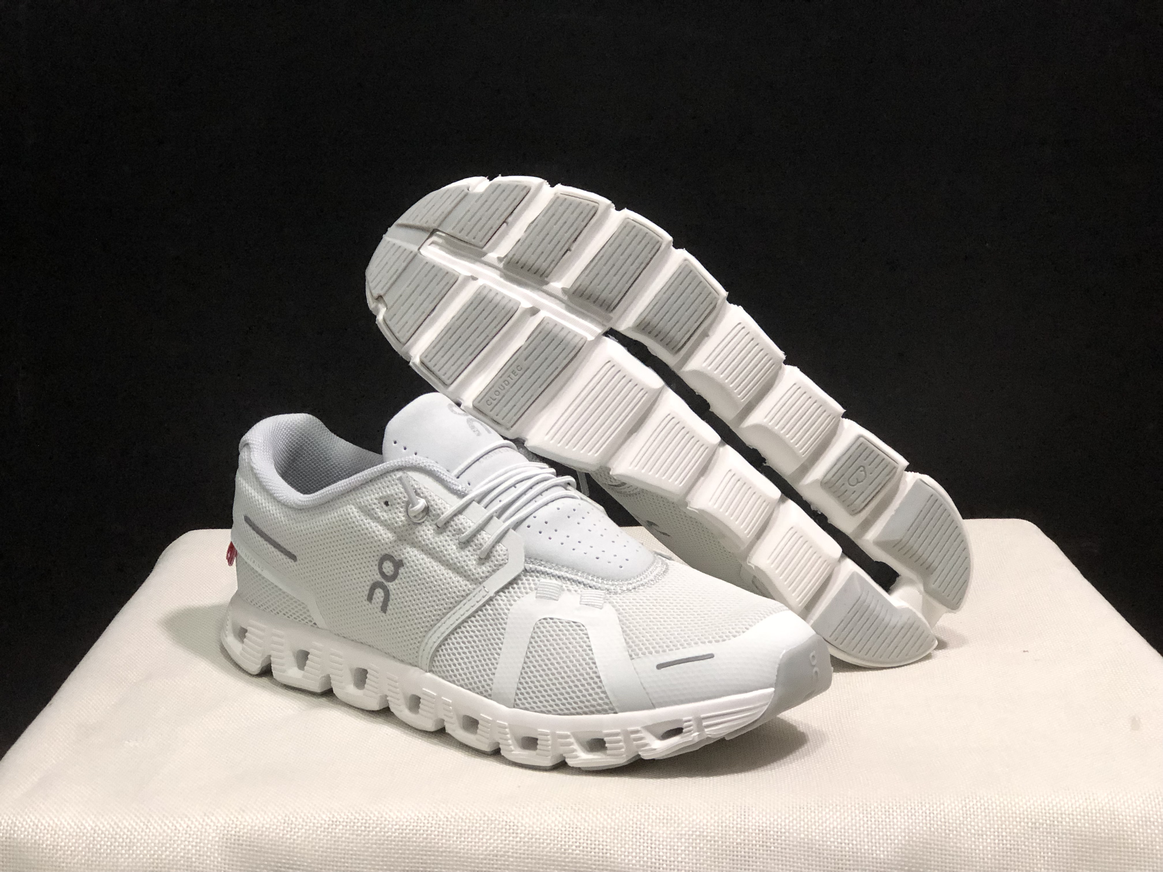 On Running Cloud 5 Lightweight Running Shoes White Asphait