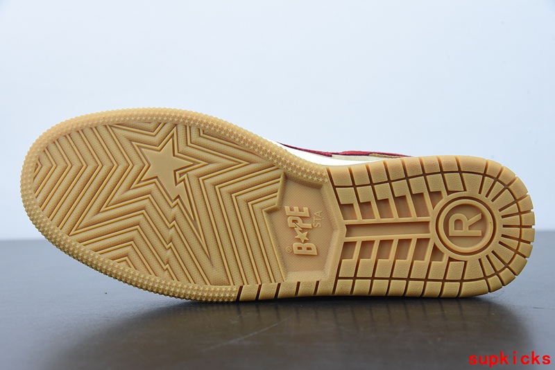 A Bathing Ape Sk8 Sta Wheat Red