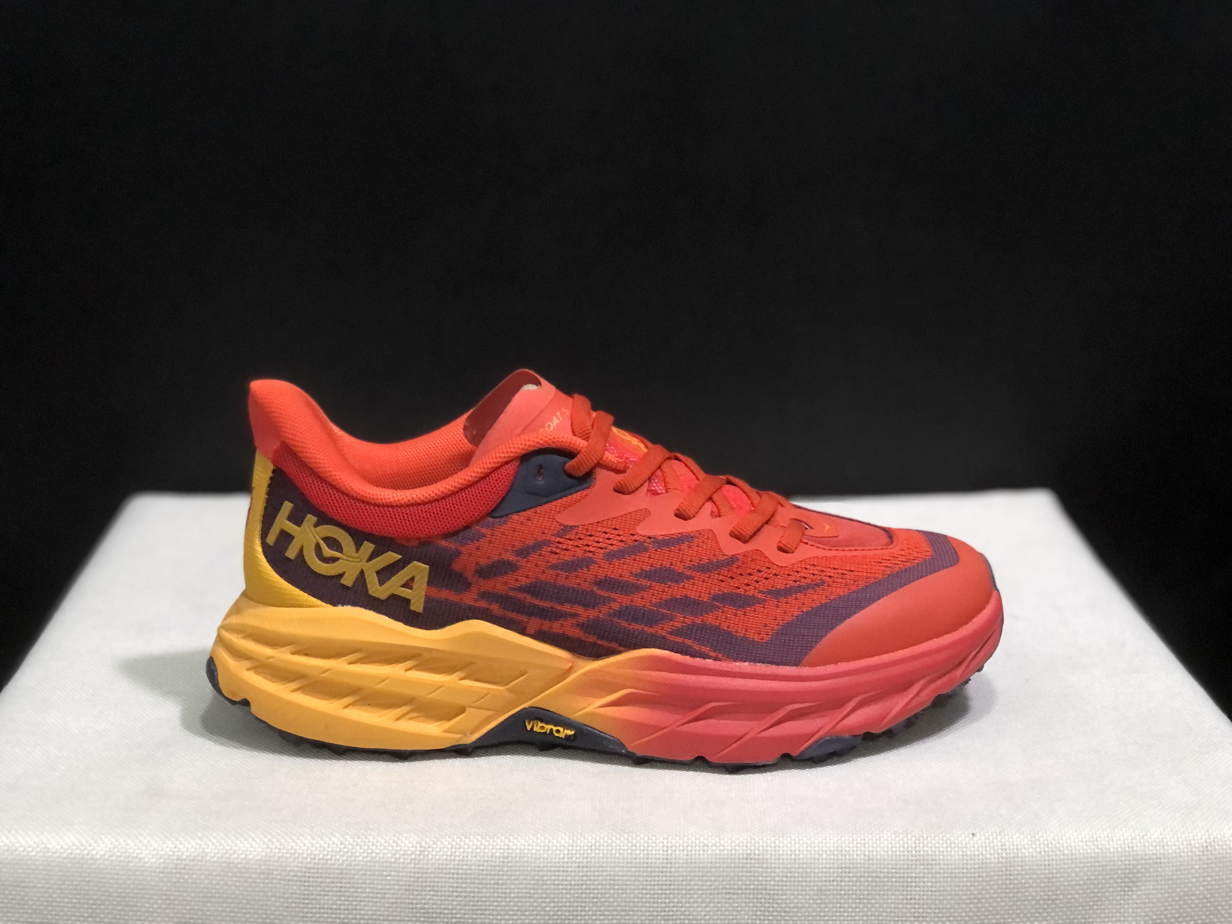Hoka One One Speedgoat 5 Trail Running Shoes Sneakers Red