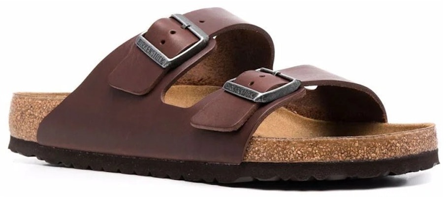 Birkenstock Arizona 1018626 Brown Calfskin Fashion Slippers