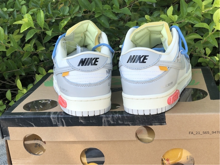 Nike Off-White Dunk Low Lot 05 of 50 Gray Sneakers