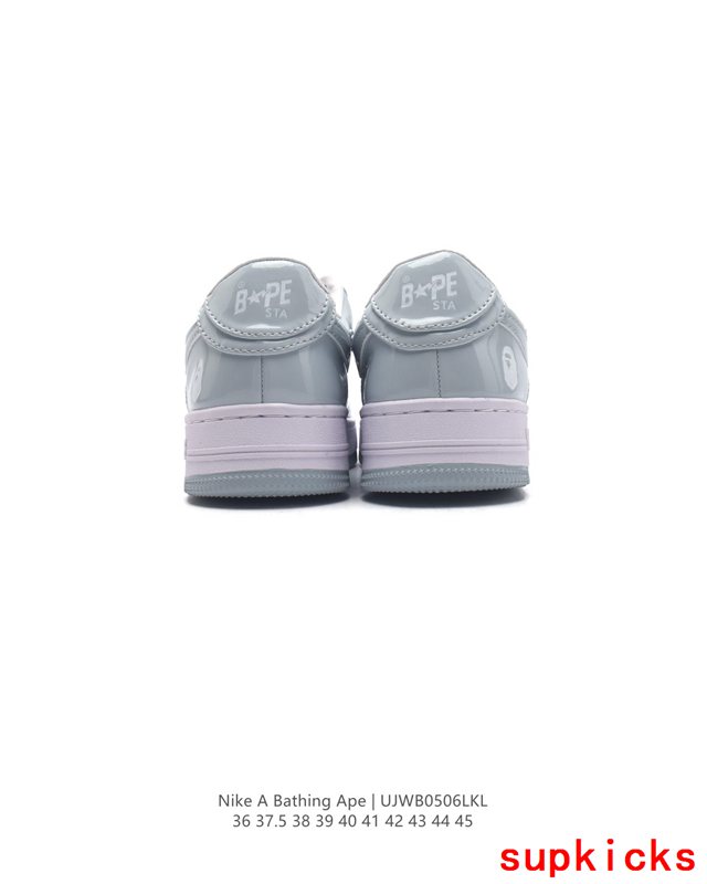 A Bathing Ape Bape Sta Sk8 Low Gray