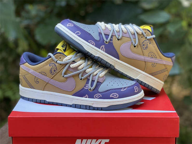 Nike Dunk Low Retro Purple Brown Multicolour Sneakers
