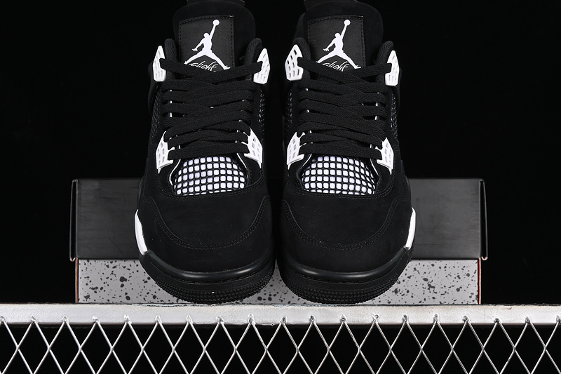 Nike Air Jordan 4 Retro Thunder Black White Sneakers