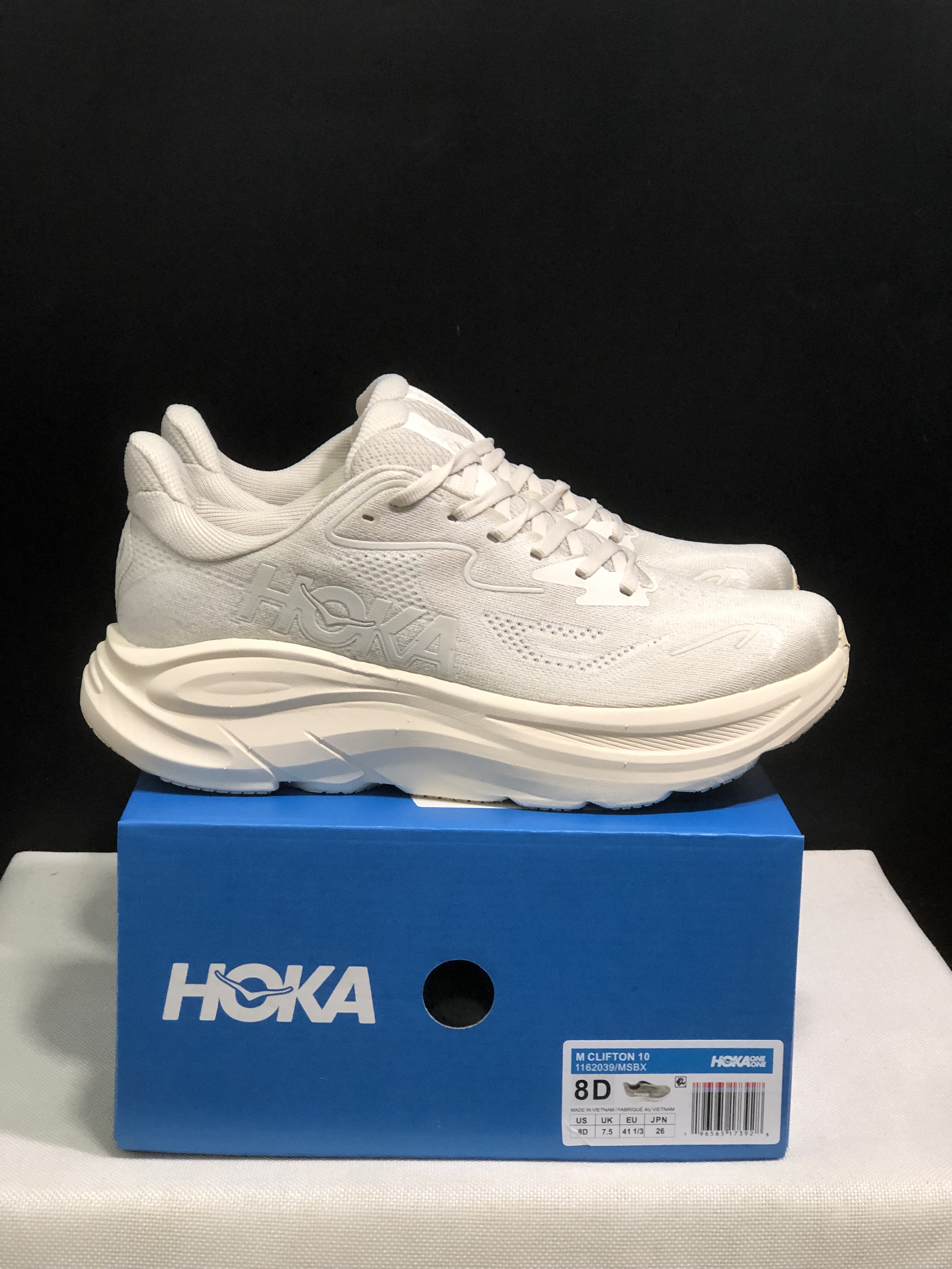 Hoka One One Clifton 10 Fashion Shoes Sneakers Cream