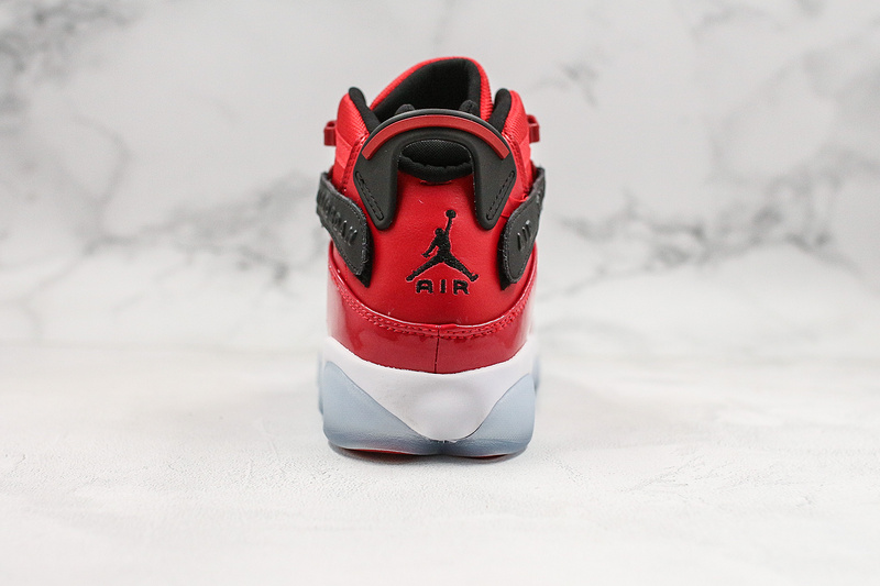 Nike Air Jordan 6 Rings RED Patent Sneakers