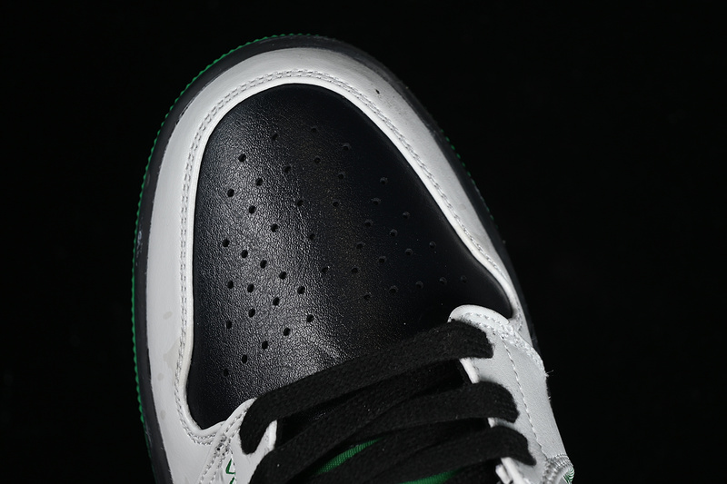 Nike Air Jordan 1 Low Lucky Green Black White Sneakers
