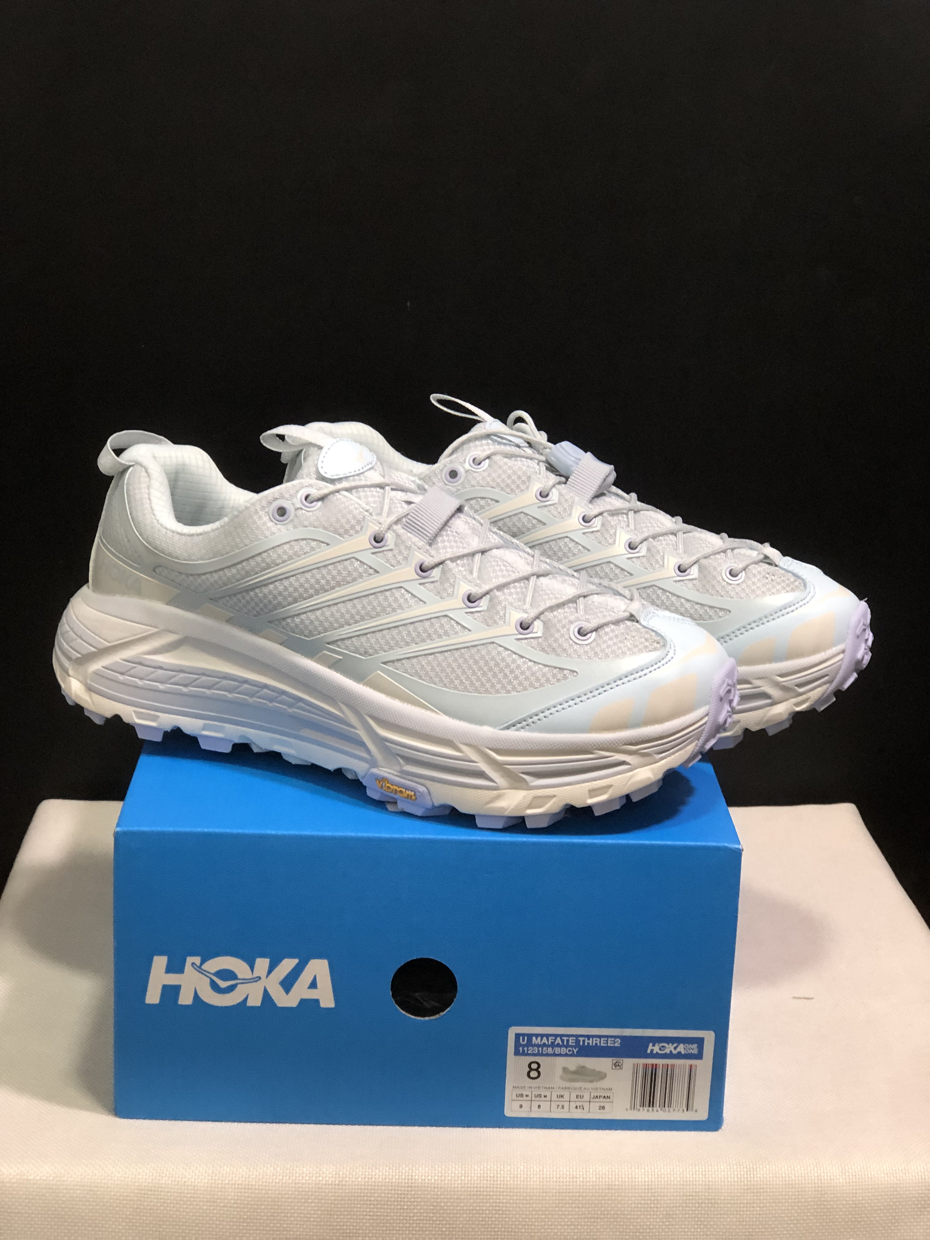Hoka One One Mafate Three 2 Anti-slip Running Shoes Sneakers White
