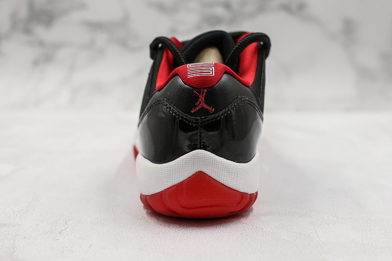 Nike Air Jordan 11 Retro Low-Top Bred Black Sneakers