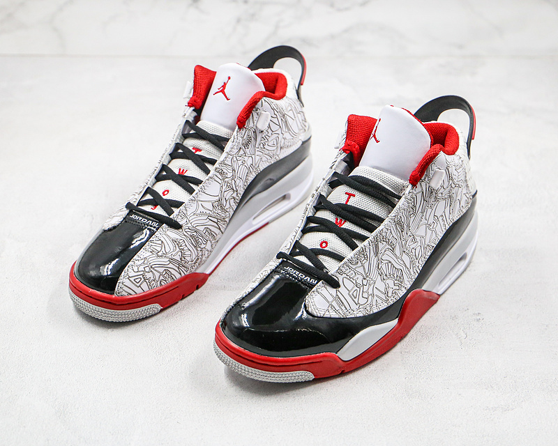 Nike Air Jordan Dub Zero White True Red Black Sneakers