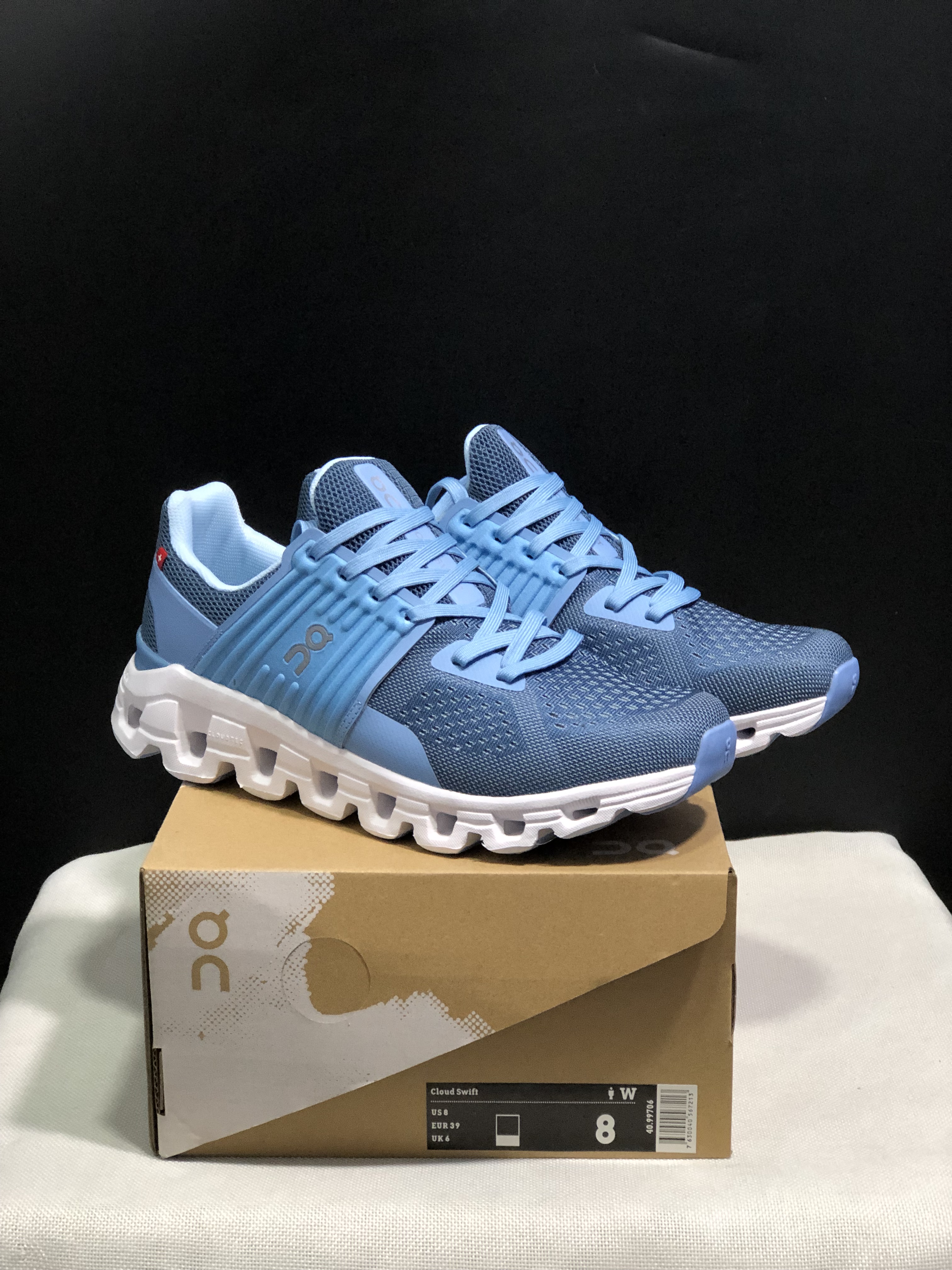 On Running Cloudswift Cushioning Running Shoes Blue/White