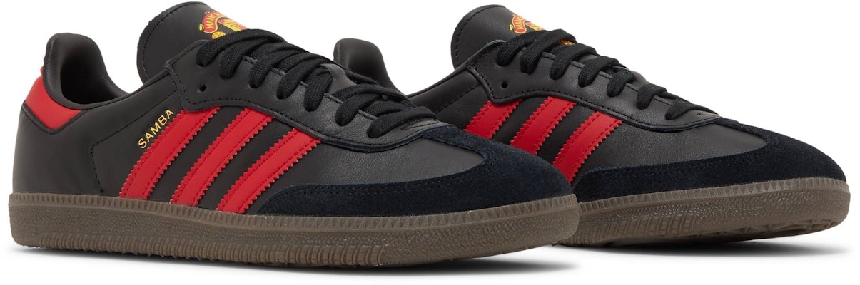 Manchester United Adidas Samba Team Black Real Red HQ7030 Shoes