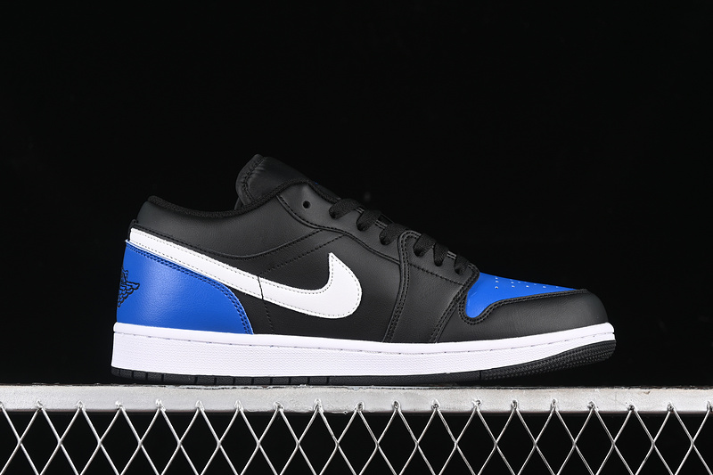 Nike Air Jordan 1 Low Black White Game Royal Sneakers